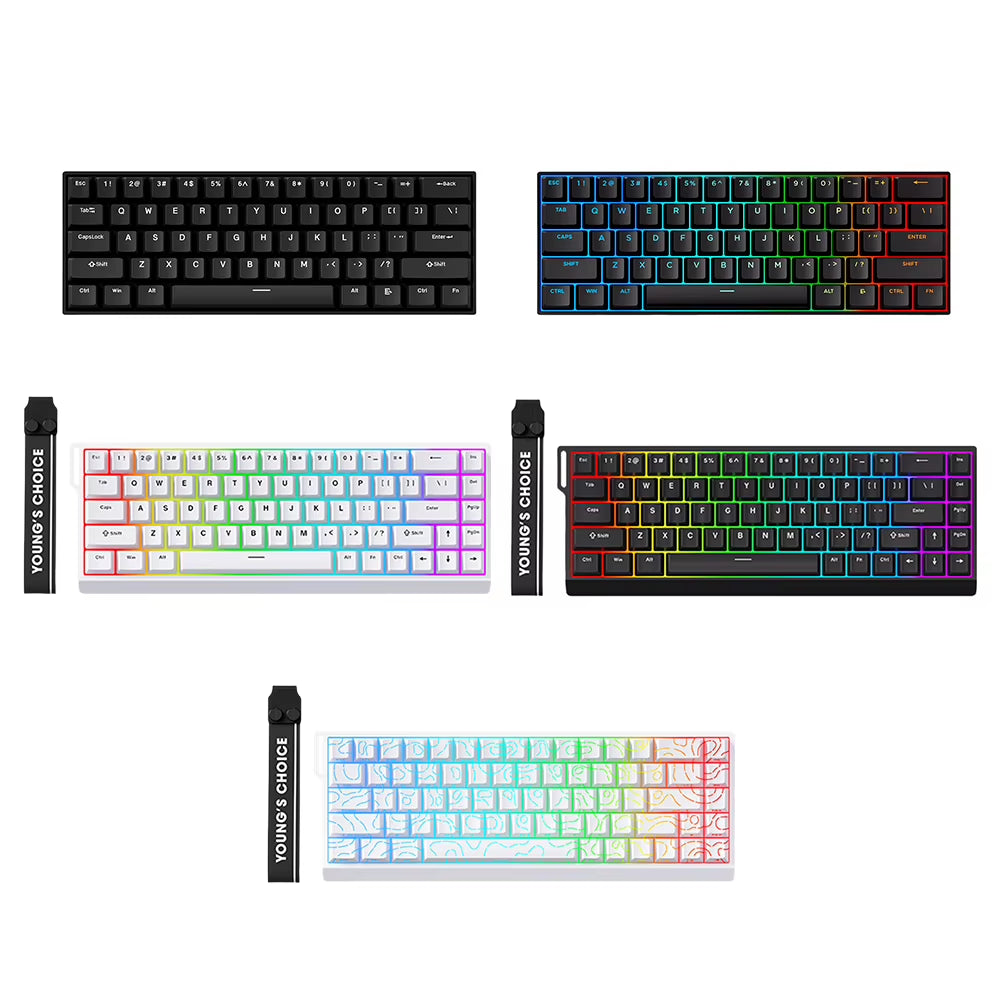 Wired Mechanical Keyboard with Magnetic Switch Rapid Trigger Keyboard 128K Sampling Rate Compact Keyboard for PC Gamer