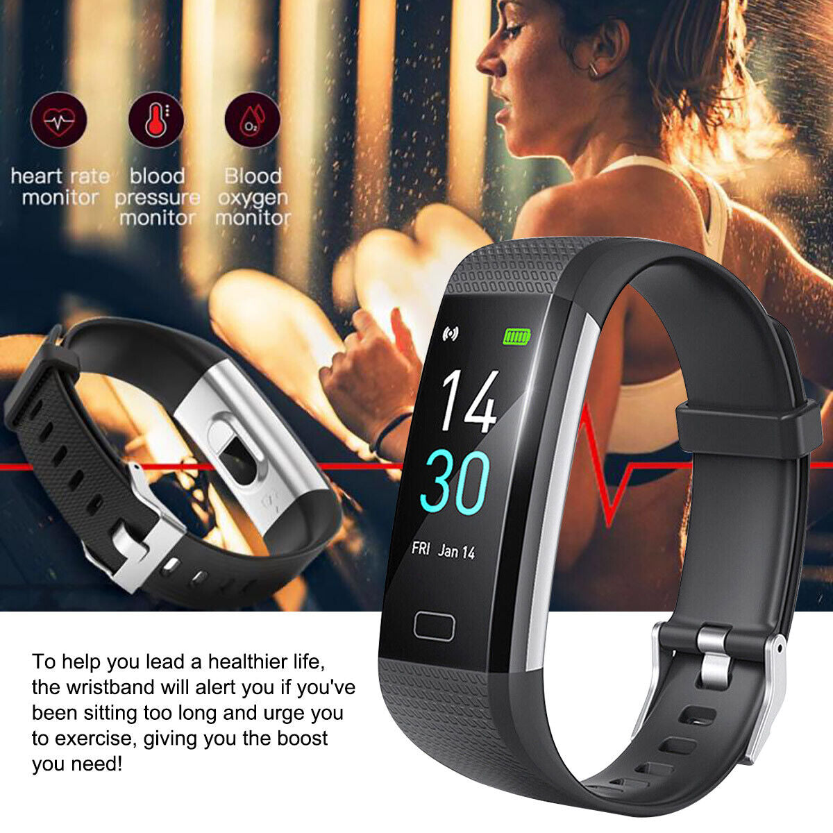 2023 NEW FitBit Smart Watch Activity Tracker Fitness Watches Heart Rate Monitor