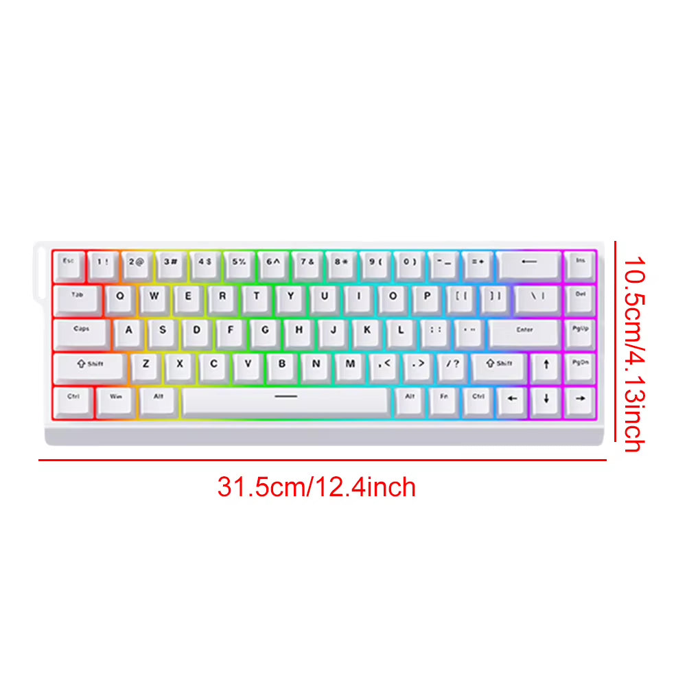 Wired Mechanical Keyboard with Magnetic Switch Rapid Trigger Keyboard 128K Sampling Rate Compact Keyboard for PC Gamer
