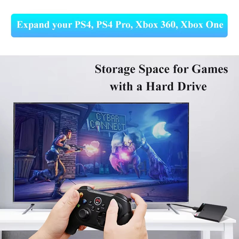 Enclosure HDD Case 2.5 Inch Micro B USB 3.0Type-C Cable External Hard Drive 5TB 5Gbps HD Portable Storage Device Support UASP