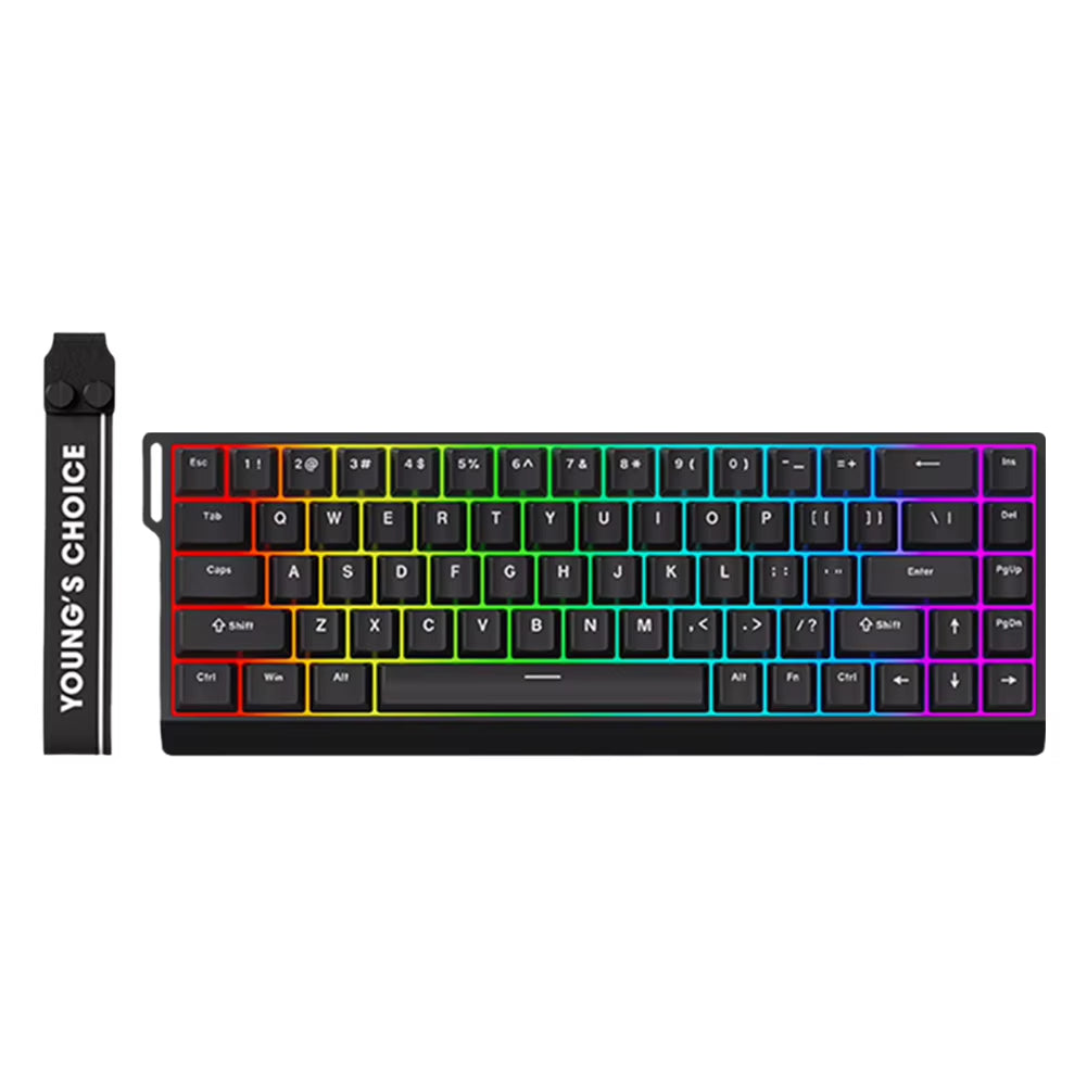 Wired Mechanical Keyboard with Magnetic Switch Rapid Trigger Keyboard 128K Sampling Rate Compact Keyboard for PC Gamer