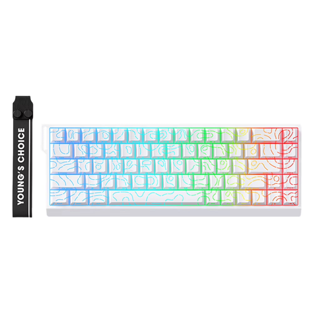 Wired Mechanical Keyboard with Magnetic Switch Rapid Trigger Keyboard 128K Sampling Rate Compact Keyboard for PC Gamer
