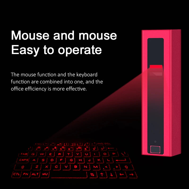 Portable Virtual Laser Wireless Keyboard Mini Bluetooth Handheld Projection Usb Charging Keypad for Android/Ios Computer PC