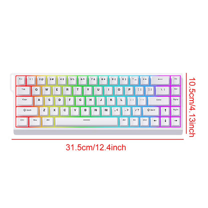 Wired Mechanical Keyboard with Magnetic Switch Rapid Trigger Keyboard 128K Sampling Rate Compact Keyboard for PC Gamer