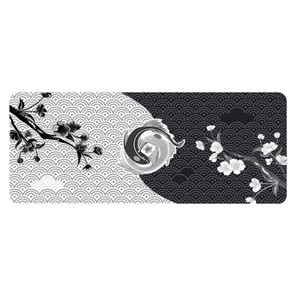 Large mousepad for gaming/work japanese style design